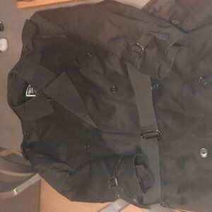 Christian Dior Black Monsieur Black Trench coat 52 with Belt